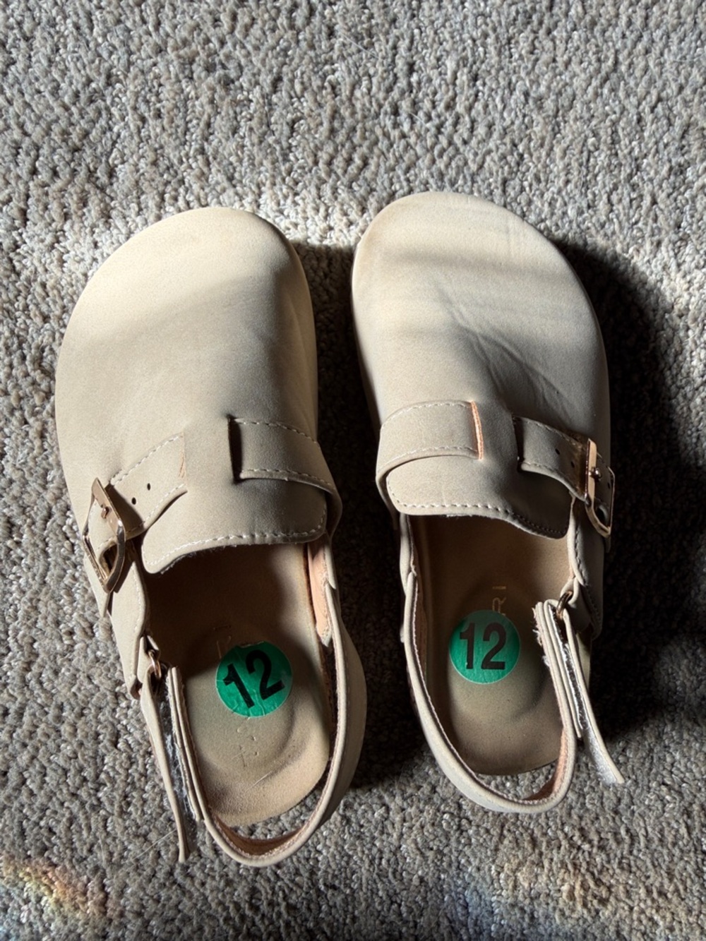 Elie Tahari Kids Neutral Beige Buckle Clogs